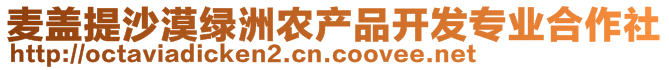 麥蓋提沙漠綠洲農(nóng)產(chǎn)品開發(fā)專業(yè)合作社