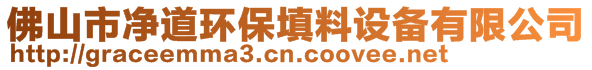 佛山市凈道環(huán)保填料設備有限公司