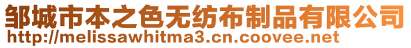 鄒城市本之色無紡布制品有限公司