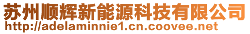 蘇州順輝新能源科技有限公司