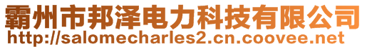 霸州市邦澤電力科技有限公司