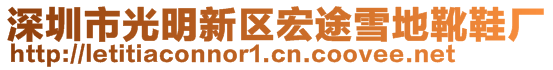 深圳市光明新區(qū)宏途雪地靴鞋廠