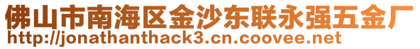 佛山市南海區(qū)金沙東聯(lián)永強(qiáng)五金廠