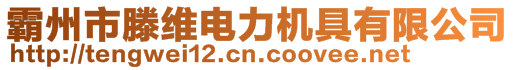 霸州市騰維電力機具有限公司