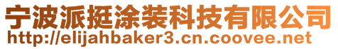 寧波派挺涂裝科技有限公司