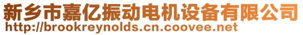 新鄉(xiāng)市嘉億振動電機(jī)設(shè)備有限公司