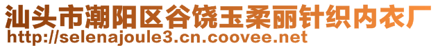 汕頭市潮陽區(qū)谷饒玉柔麗針織內(nèi)衣廠