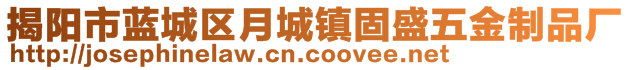 揭陽市藍(lán)城區(qū)月城鎮(zhèn)固盛五金制品廠