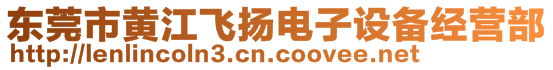 东莞市黄江飞扬电子设备经营部