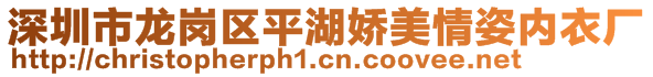 深圳市龍崗區(qū)平湖嬌美情姿內(nèi)衣廠