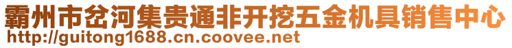 霸州市岔河集貴通非開挖五金機具銷售中心