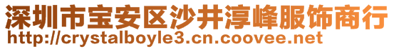 深圳市寶安區(qū)沙井淳峰服飾商行