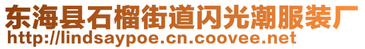 東海縣石榴街道閃光潮服裝廠