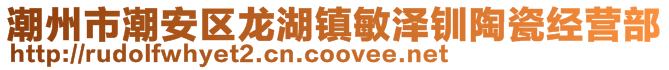 潮州市潮安区龙湖镇敏泽钏陶瓷经营部