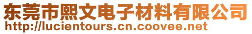 東莞市熙文電子材料有限公司