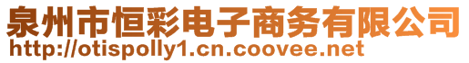 泉州市恒彩電子商務(wù)有限公司