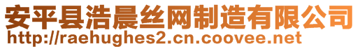安平縣浩晨絲網制造有限公司