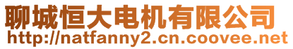 聊城恒大電機(jī)有限公司