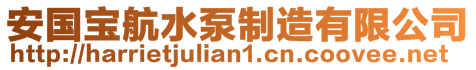 安国宝航水泵制造有限公司