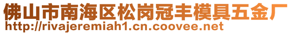 佛山市南海區(qū)松崗冠豐模具五金廠
