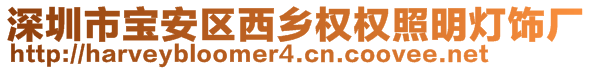 深圳市宝安区西乡权权照明灯饰厂