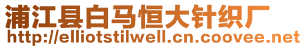 浦江縣白馬恒大針織廠