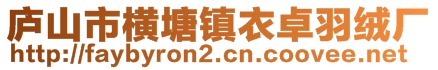 廬山市橫塘鎮(zhèn)衣卓羽絨廠