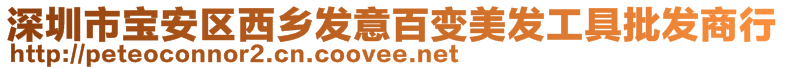深圳市寶安區(qū)西鄉(xiāng)發(fā)意百變美發(fā)工具批發(fā)商行