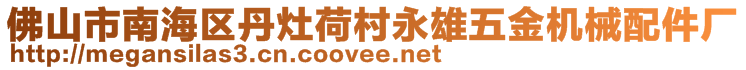 佛山市南海区丹灶荷村永雄五金机械配件厂