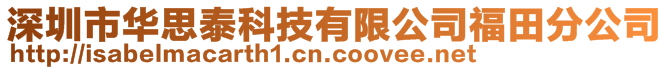 深圳市华思泰科技有限公司福田分公司