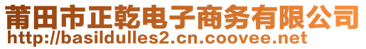 莆田市正乾電子商務(wù)有限公司