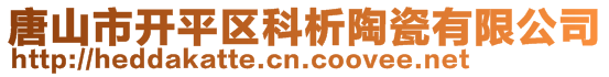 唐山市開(kāi)平區(qū)科析陶瓷有限公司