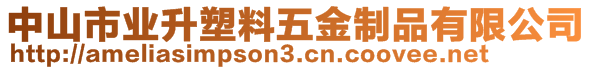 中山市業(yè)升塑料五金制品有限公司