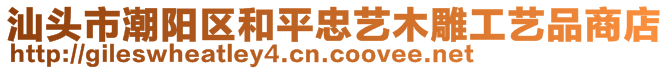 汕头市潮阳区和平忠艺木雕工艺品商店