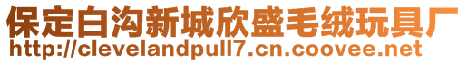 保定白溝新城欣盛毛絨玩具廠