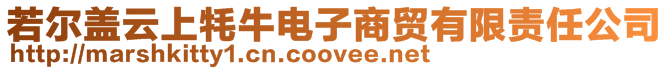 若爾蓋云上牦牛電子商貿(mào)有限責(zé)任公司