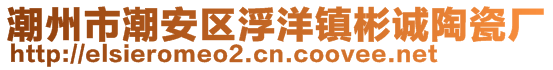 潮州市潮安區(qū)浮洋鎮(zhèn)彬誠(chéng)陶瓷廠