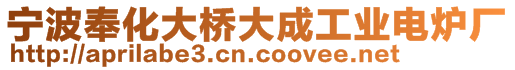 寧波奉化大橋大成工業(yè)電爐廠