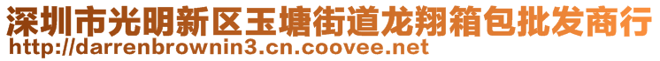 深圳市光明新區(qū)玉塘街道龍翔箱包批發(fā)商行