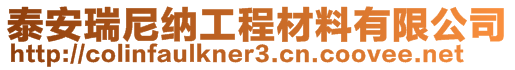 泰安瑞尼納工程材料有限公司