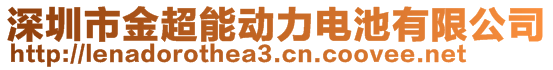 深圳市金超能動力電池有限公司