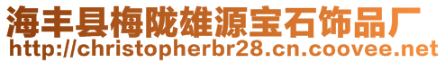 海豐縣梅隴雄源寶石飾品廠