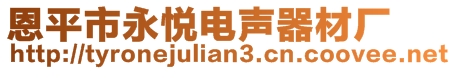 恩平市永悅電聲器材廠