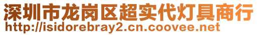 深圳市龙岗区超实代灯具商行