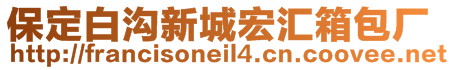 保定白溝新城宏匯箱包廠