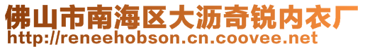 佛山市南海區大瀝奇銳內衣廠