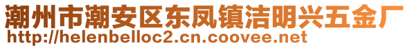 潮州市潮安區(qū)東鳳鎮(zhèn)潔明興五金廠