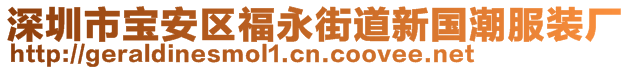 深圳市宝安区福永街道新国潮服装厂