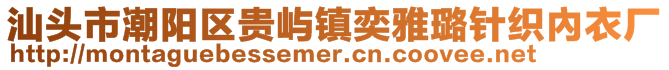 汕頭市潮陽區(qū)貴嶼鎮(zhèn)奕雅璐針織內(nèi)衣廠