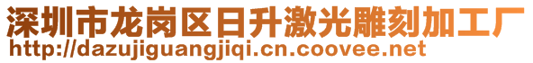 深圳市龍崗區(qū)日升激光雕刻加工廠